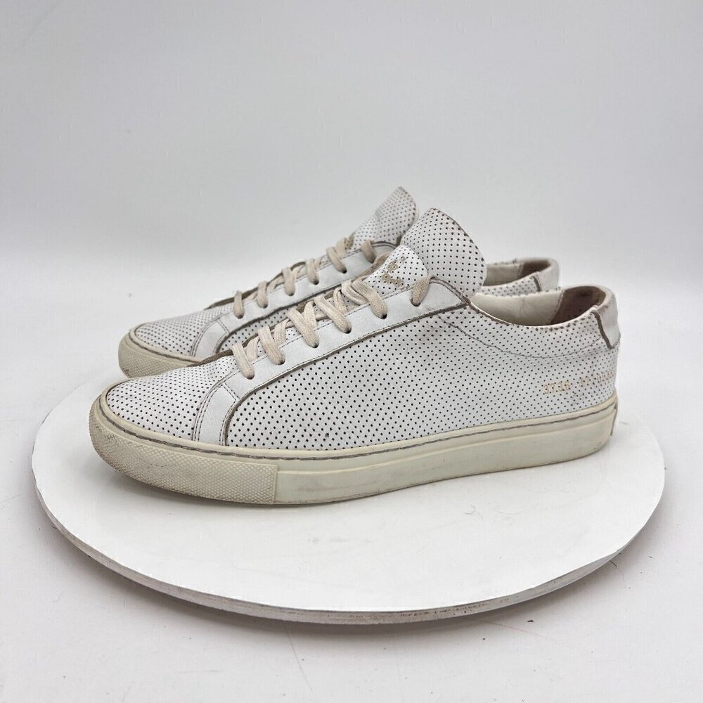 Woman By Common Projects Achilles Women Size EU 37 US 7 Perforated White Shoes